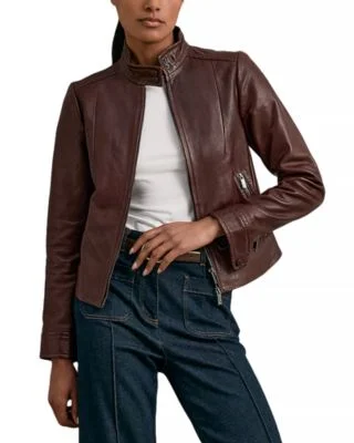 REISSAstra Fitted Leather Jacket