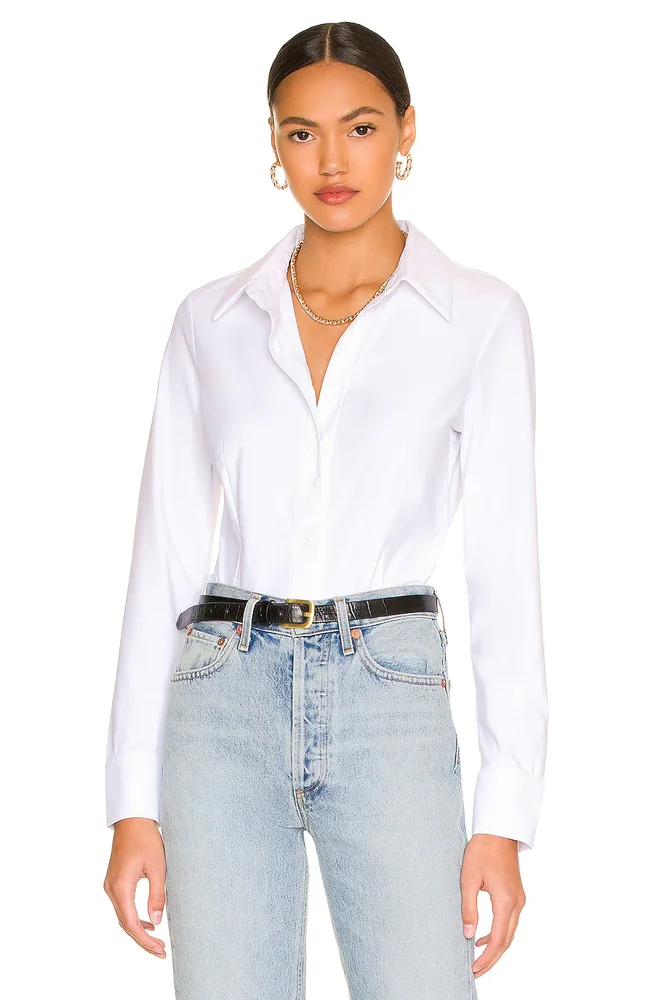 Classic Button Down Bodysuit