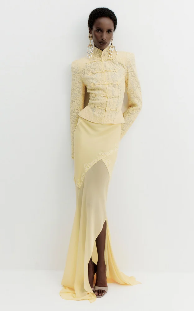 Bronzite Fishtail Maxi Skirt