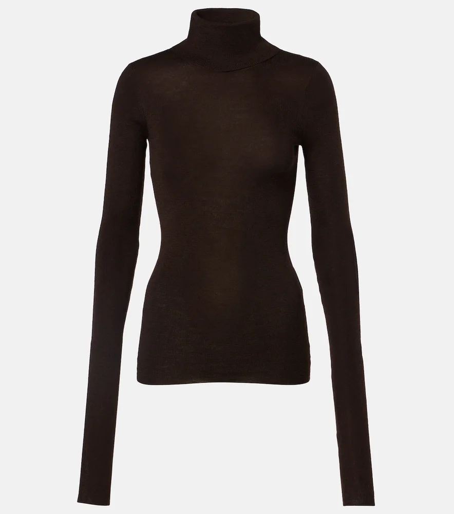 Utica Thin wool and silk turtleneck sweater