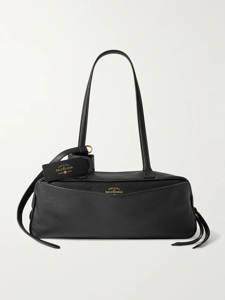 Balenciaga Carrie small textured-leather shoulder bag