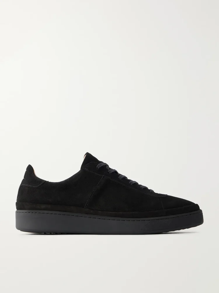 Waxed-Suede Sneakers