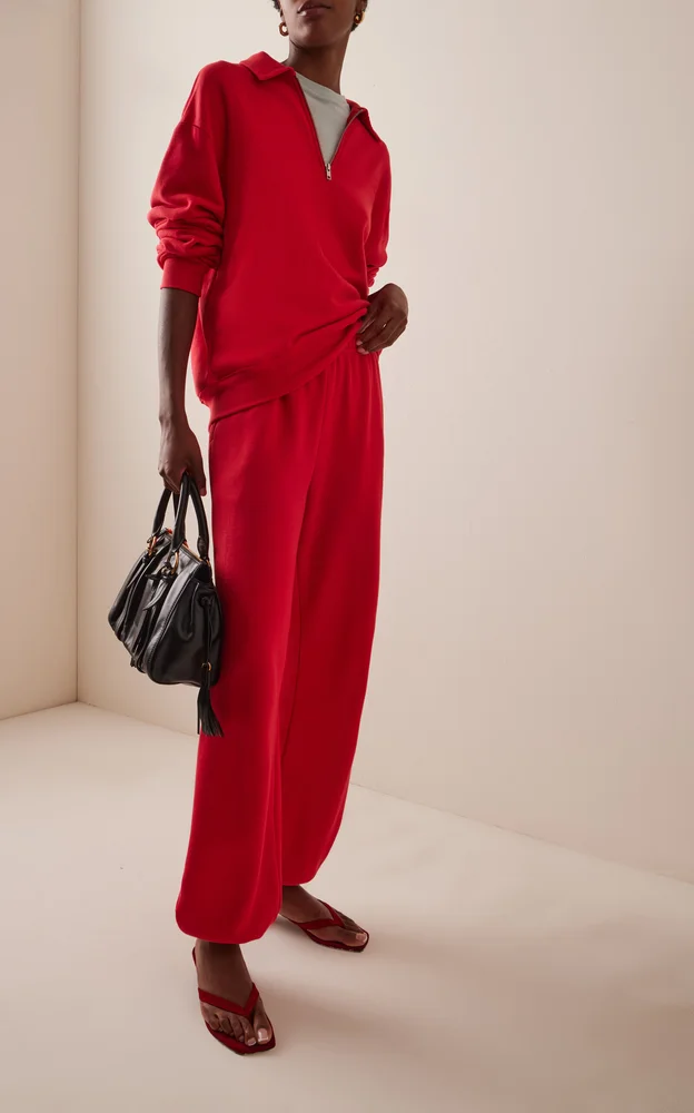 Boyfriend Cotton-Modal Pocket Sweatpants
