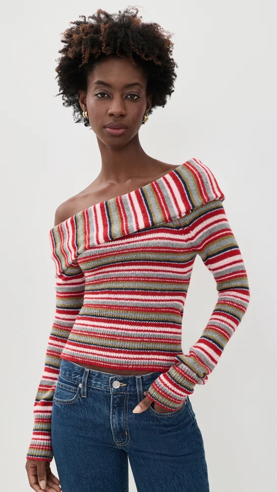 Off Shoulder Sweater