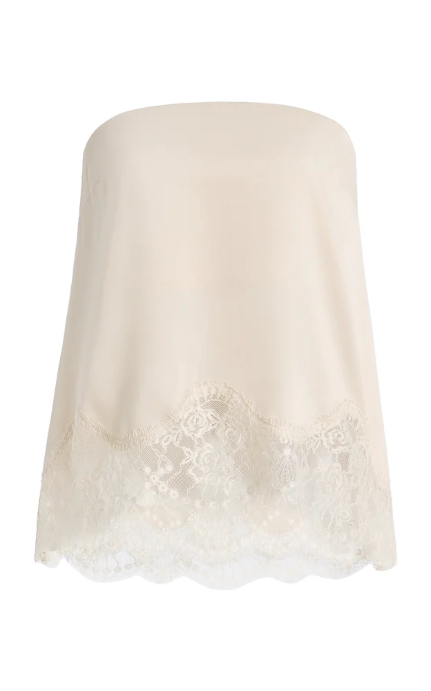 Visions Lace Strapless Top