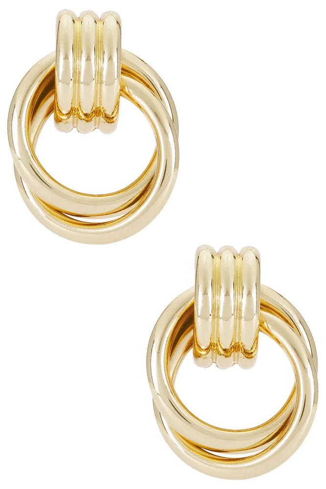 Interlocking Hoop Earrings