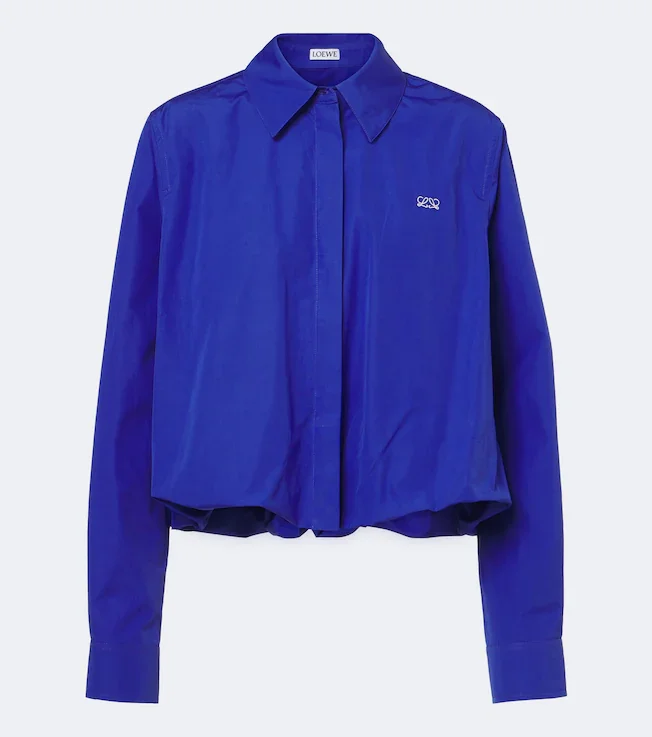 Double L cotton poplin shirt