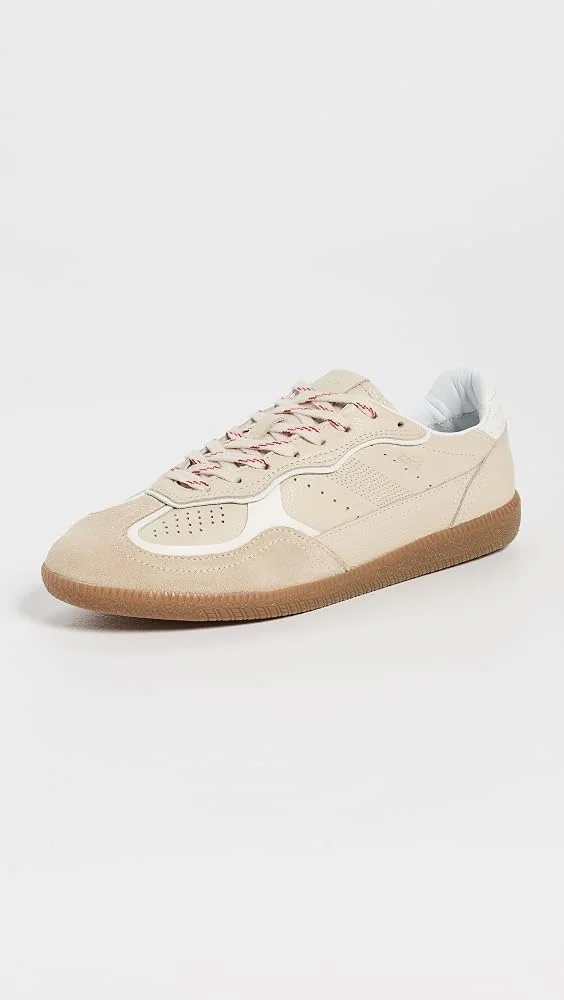 Tb.490 Rife Grain Cream Leather Sneakers