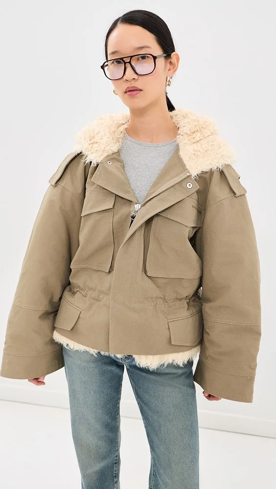Cropped Cargo Parka