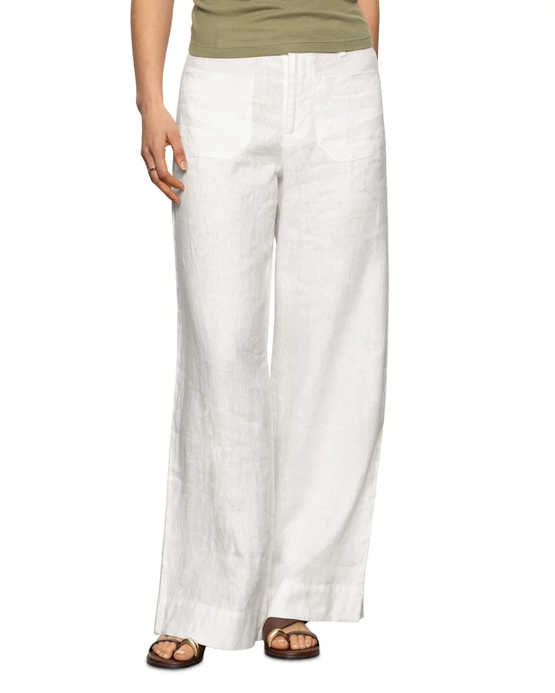 The Linen Marine Wide Leg Pants