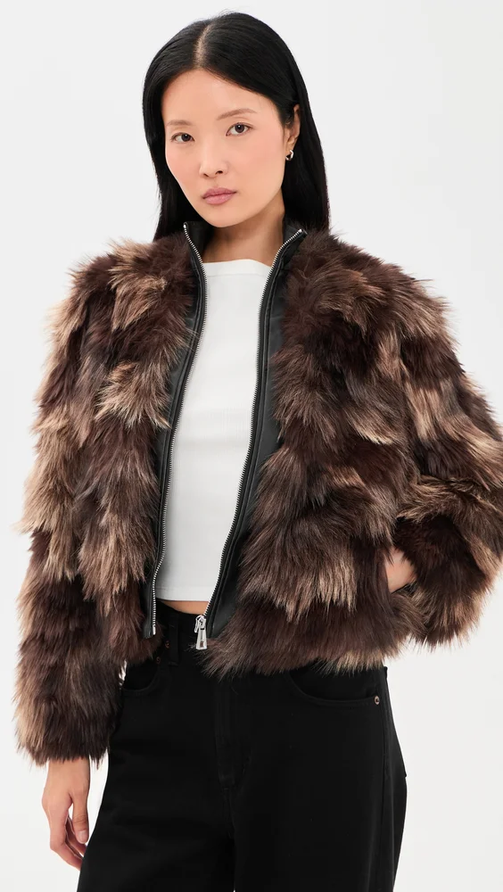 Lillet Patchwork Bomber Jacket
