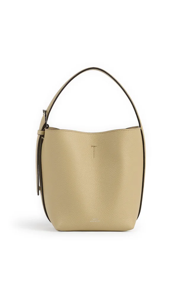 Petite Belted Leather Tote