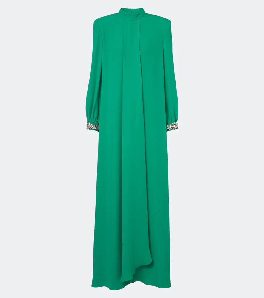 Cady Couture crystal-embellished silk gown