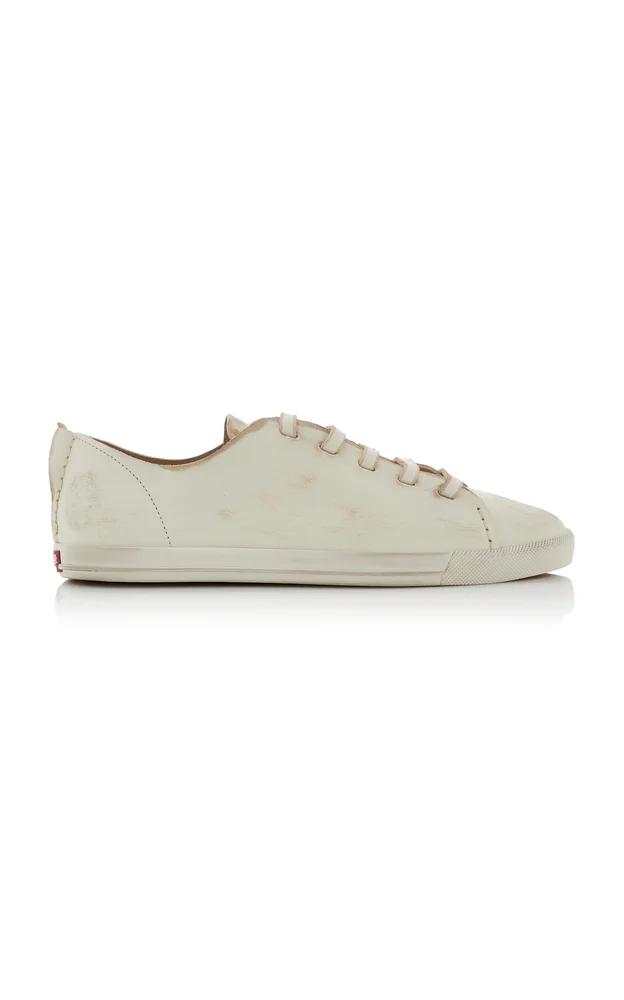 Antiqued Leather Sneakers