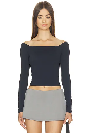 Free People X Intimately Round Two Off The Shoulder Top