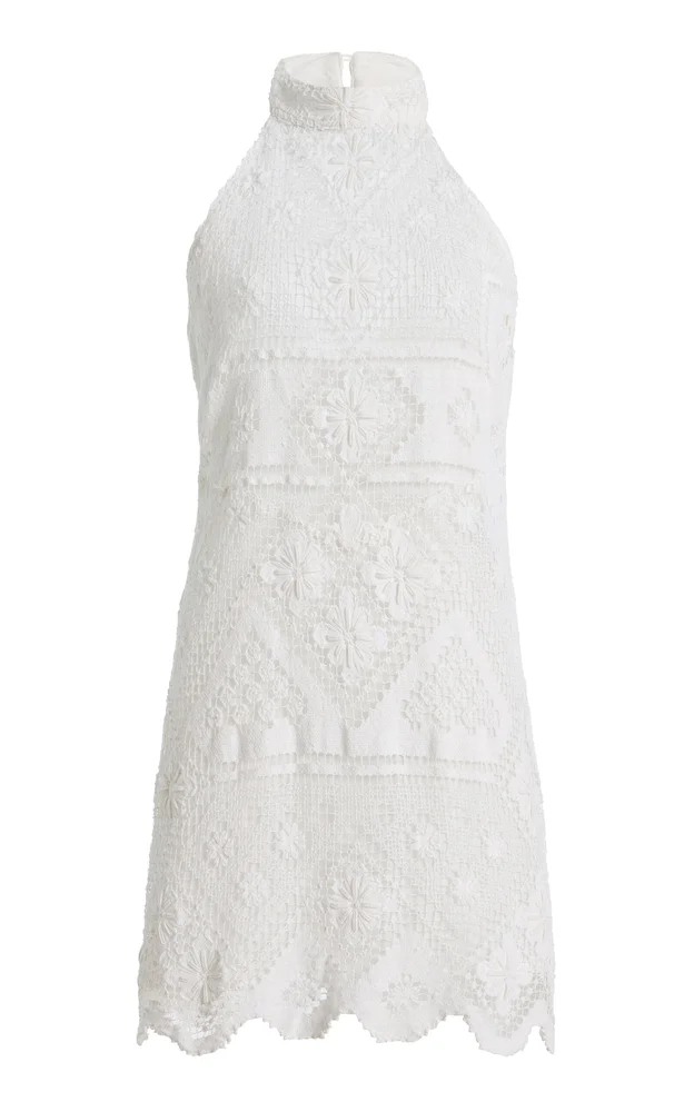 Exclusive La Isla Valentine Cotton Lace Mini Dress