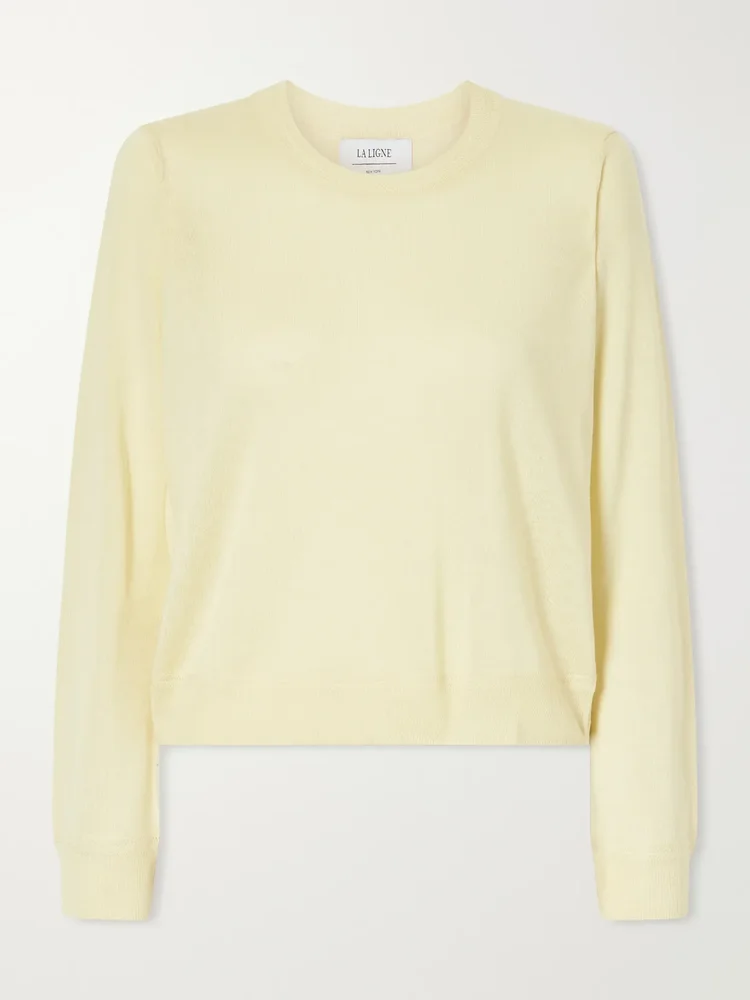 ben silk wool and cashmere blend sweater
