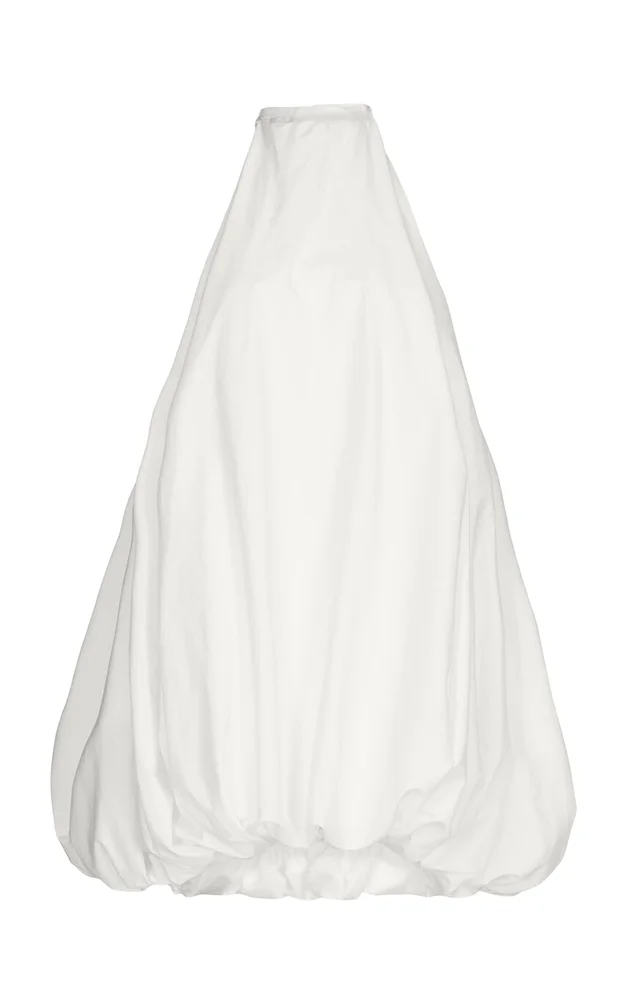 Balloon Cotton-Poplin Mini Dress