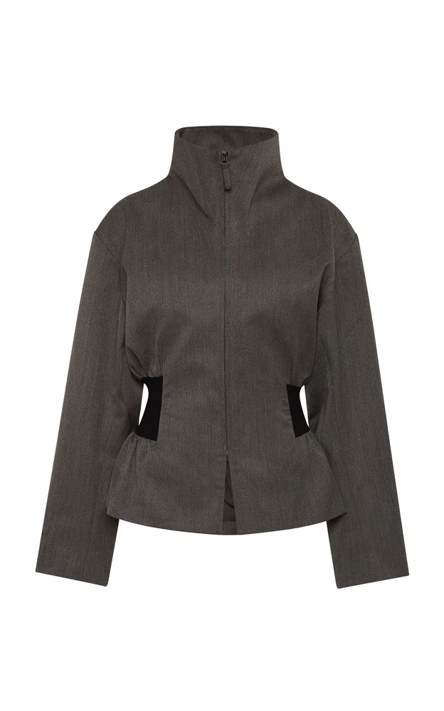 Contour Wool-Blend Flight Jacket