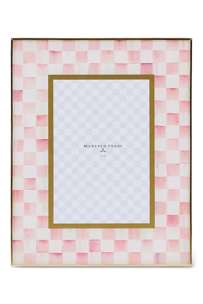 Rosy Check 4" x 6" Glass Picture Frame