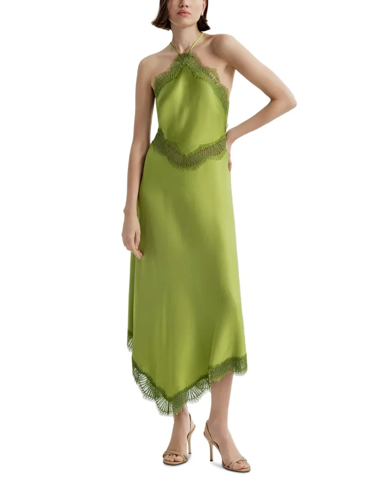 Lucia Lace Trim Dress