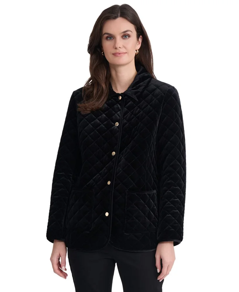 Women’s Quilted Velvet Jacket