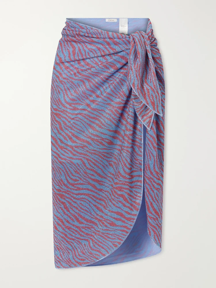 Animalier metallic Lurex coverup