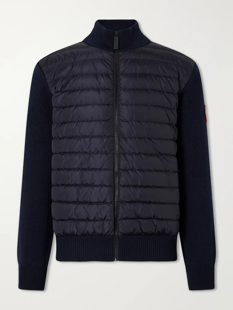 HyBridge® Slim-Fit Merino Wool and Quilted Shell Down Jacket
