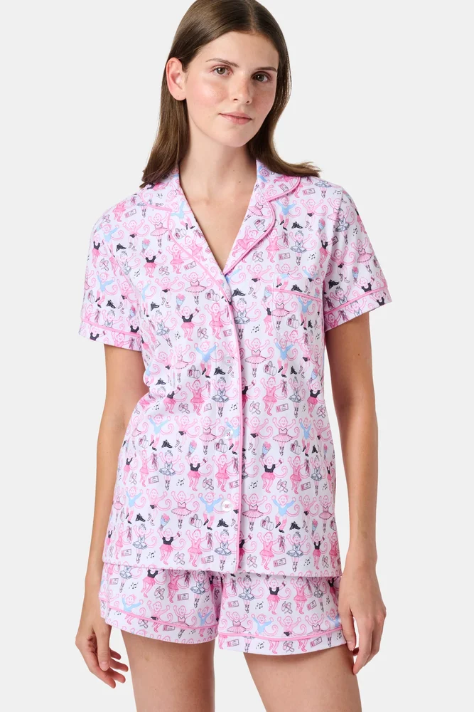 Monkey Pirouette Polo Pajamas