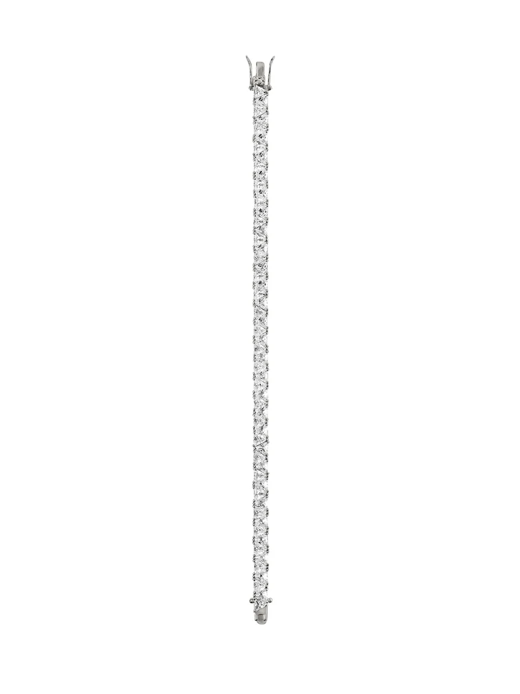 THEODORA RIVIÈRE BRACELET IN MOISSANITE, STERLING SILVER - Sterling Silver / 6 inches