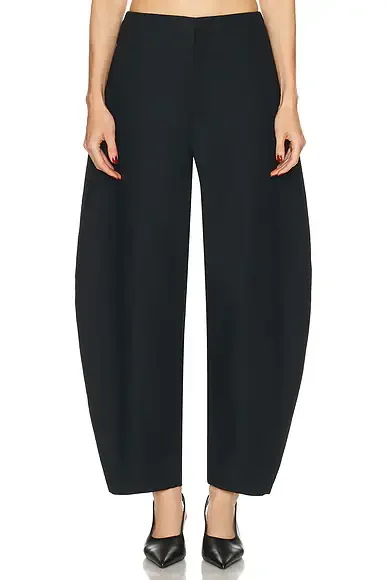 Mai Sculptural Compact Suiting Ankle Pant
