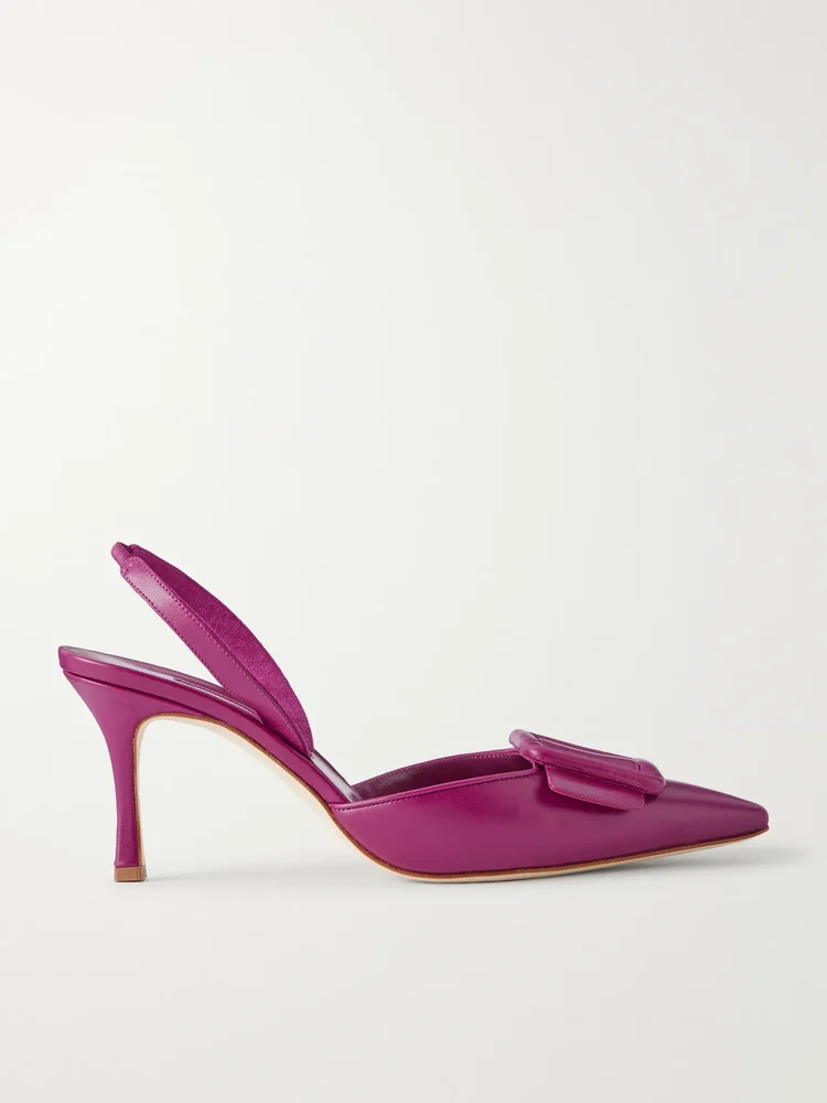 Maysli 70 buckle-detailed slingback pumps