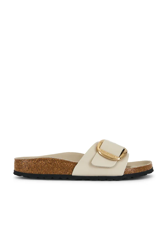 Madrid Big Buckle High Shine Sandal