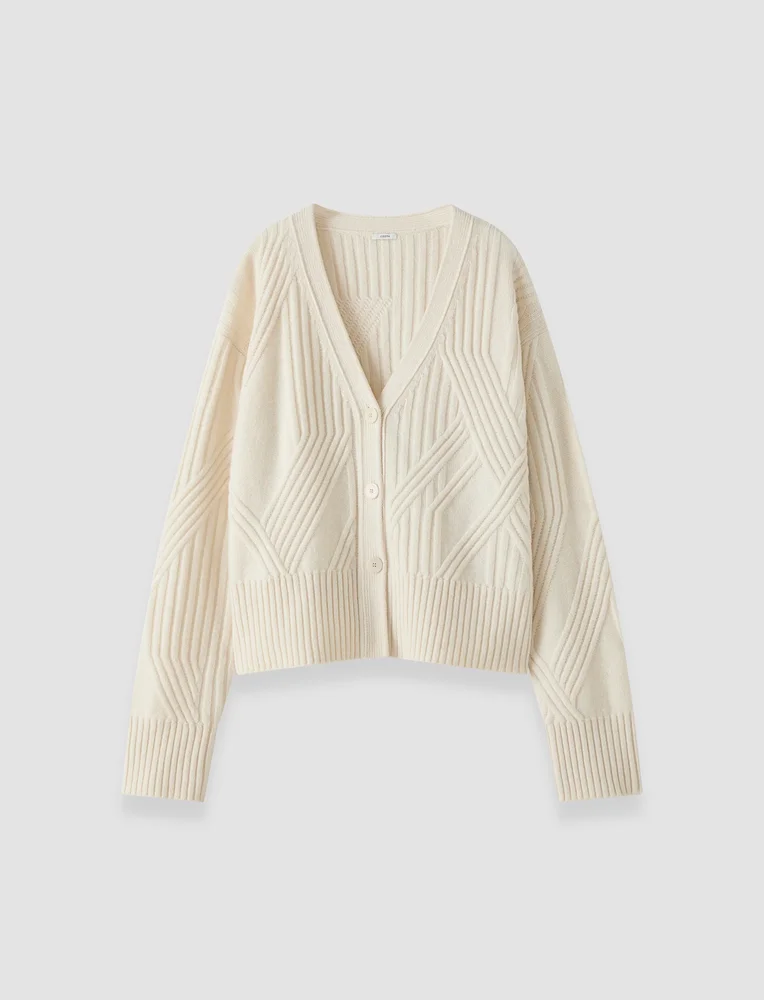 Aristea Soft Wool Rib Cardigan