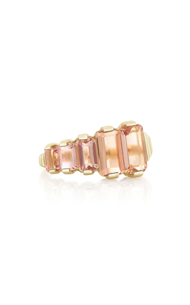 18K Yellow Gold Topaz Crescendo Ring