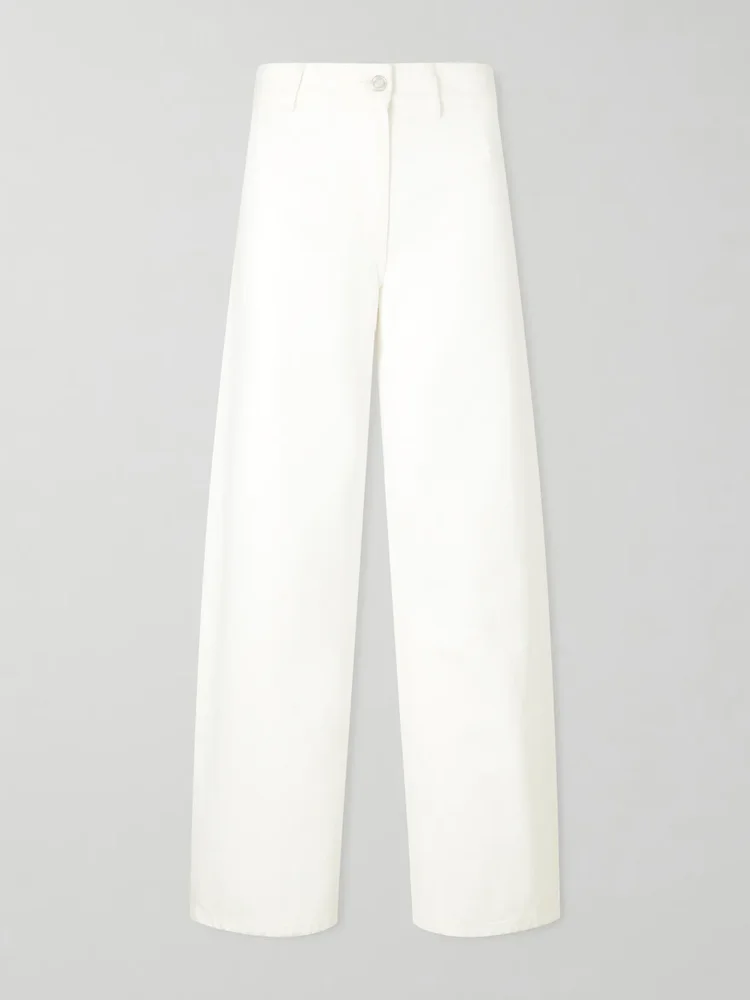 Megan mid-rise wide-leg jeans