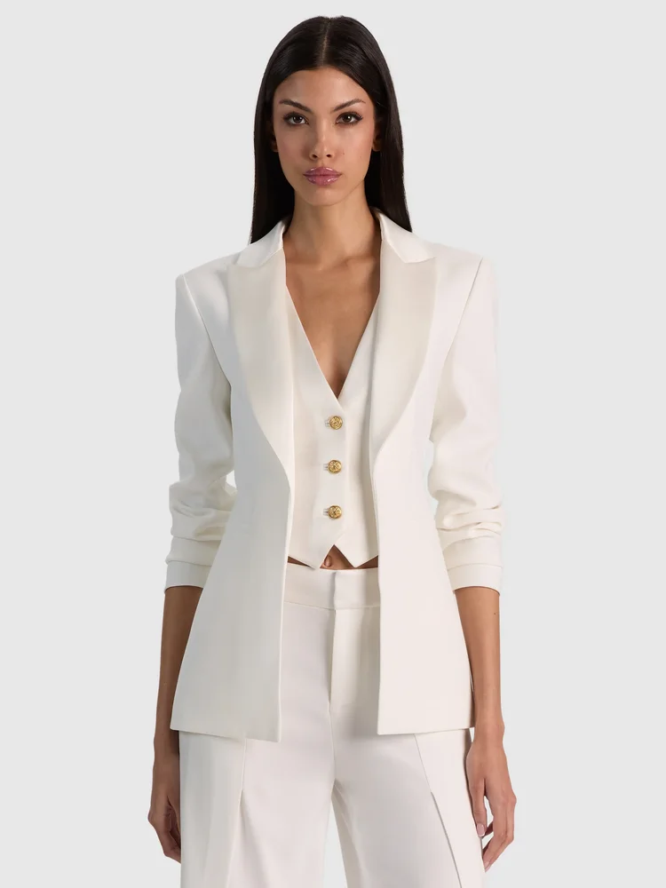 ALTON BLAZER WITH VEST - OFF WHITE