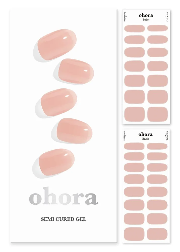 Semi Cured Gel Nail Strips in N Bare Apricot