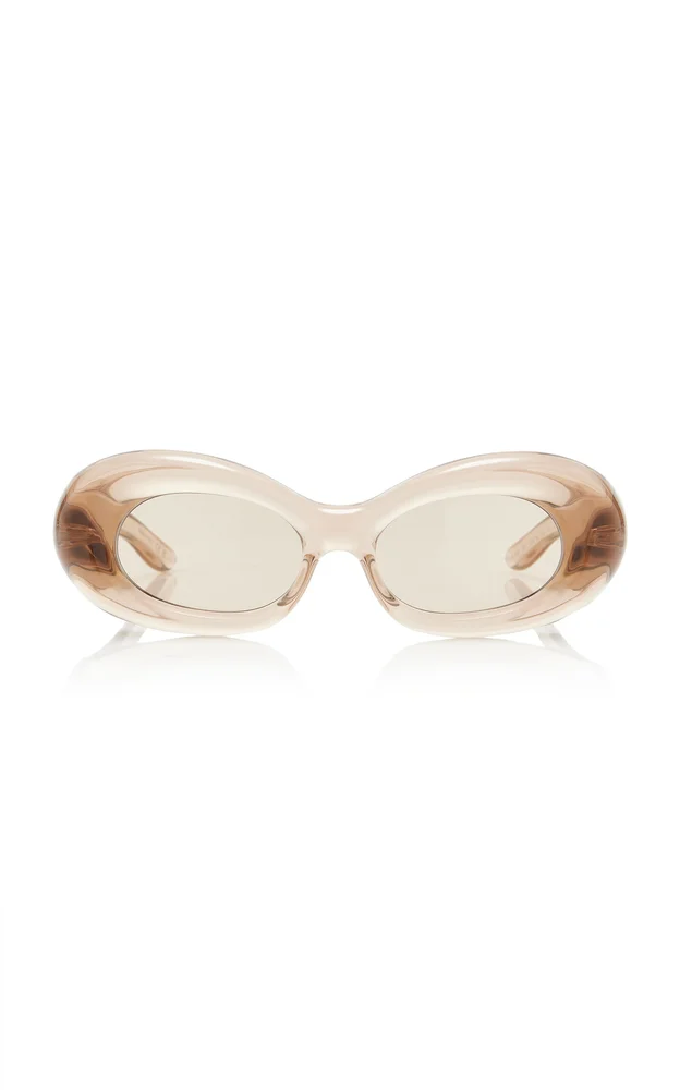 Oval-Framed Bio-Injection Sunglasses