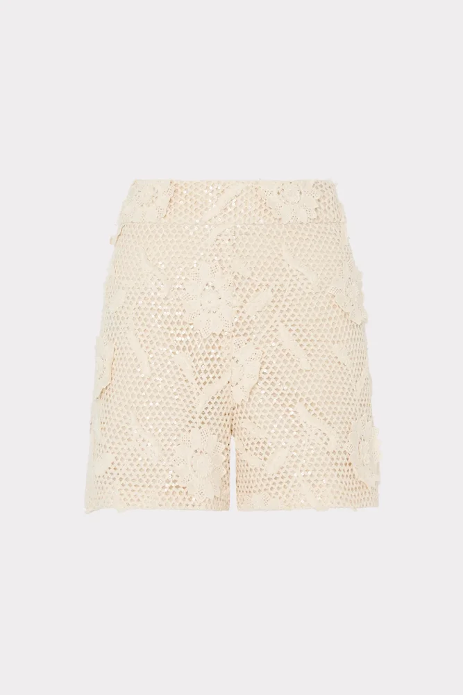 Sequin Crochet Short