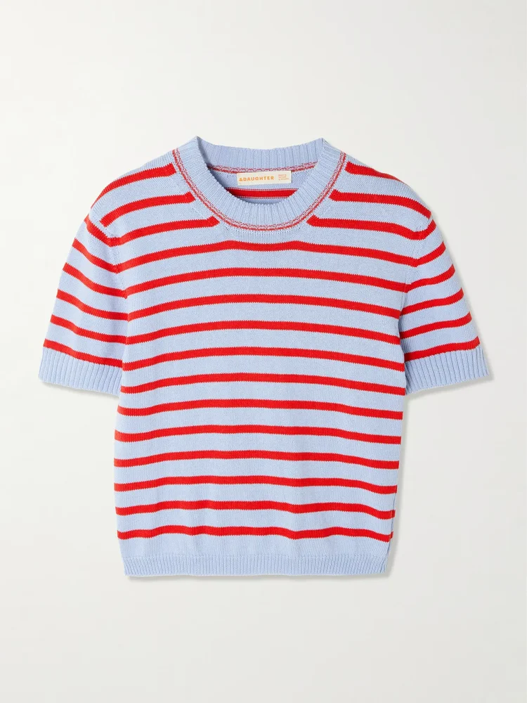Shona striped organic cotton top