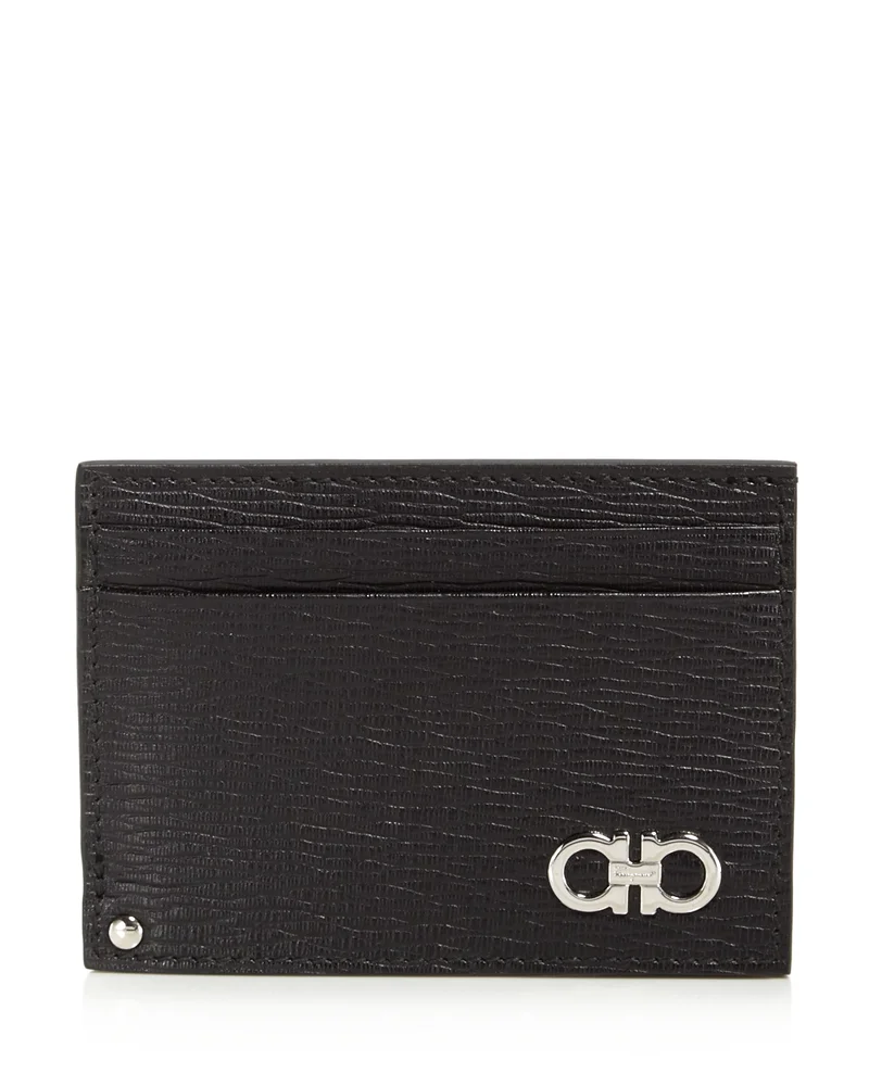 Men's Gancini Revival Leather ID Window Card Case