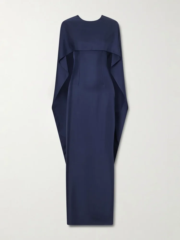 plus manolo blahnik alphonse silk gown