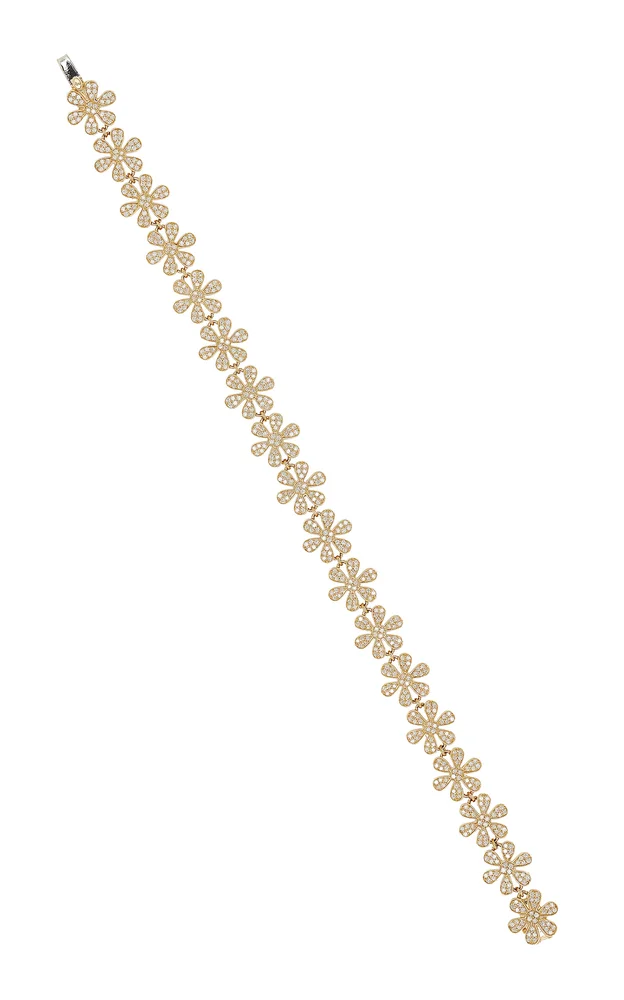 Daisy 14K Gold and Diamond Eternity Bracelet