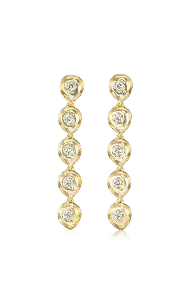 Reverie III 14K Yellow Gold Diamond Earrings