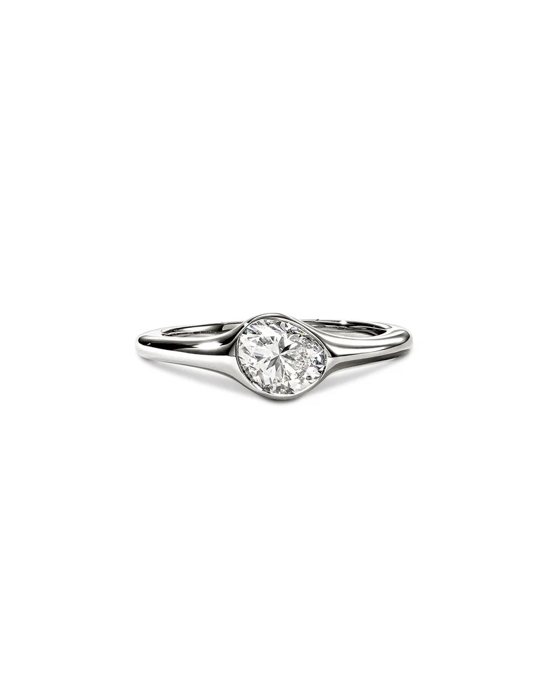 Spear Ring, Sterling Silver, Diamonds