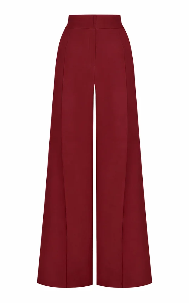 Latiendo Crepe Straight-Leg Pants