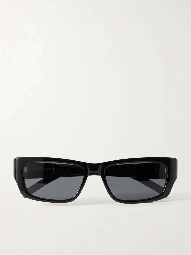 SL M182 JAZZ Cassandre-embellished square-frame recycled-acetate sunglasses