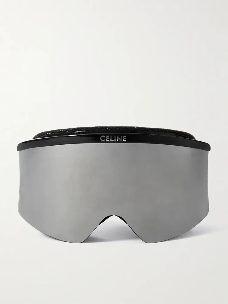 Logo-Jacquard Webbing-Trimmed Acetate Ski Goggles