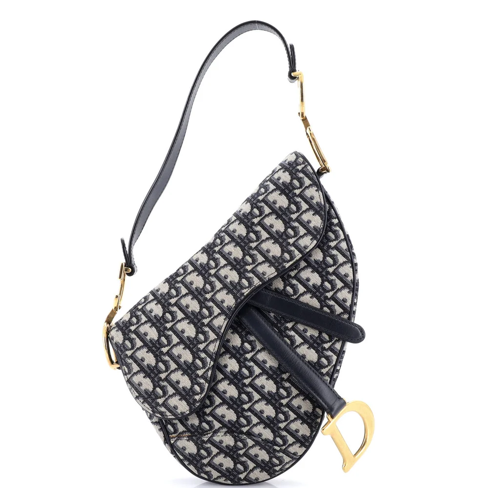 Dior Saddle Handbag Oblique Canvas Medium